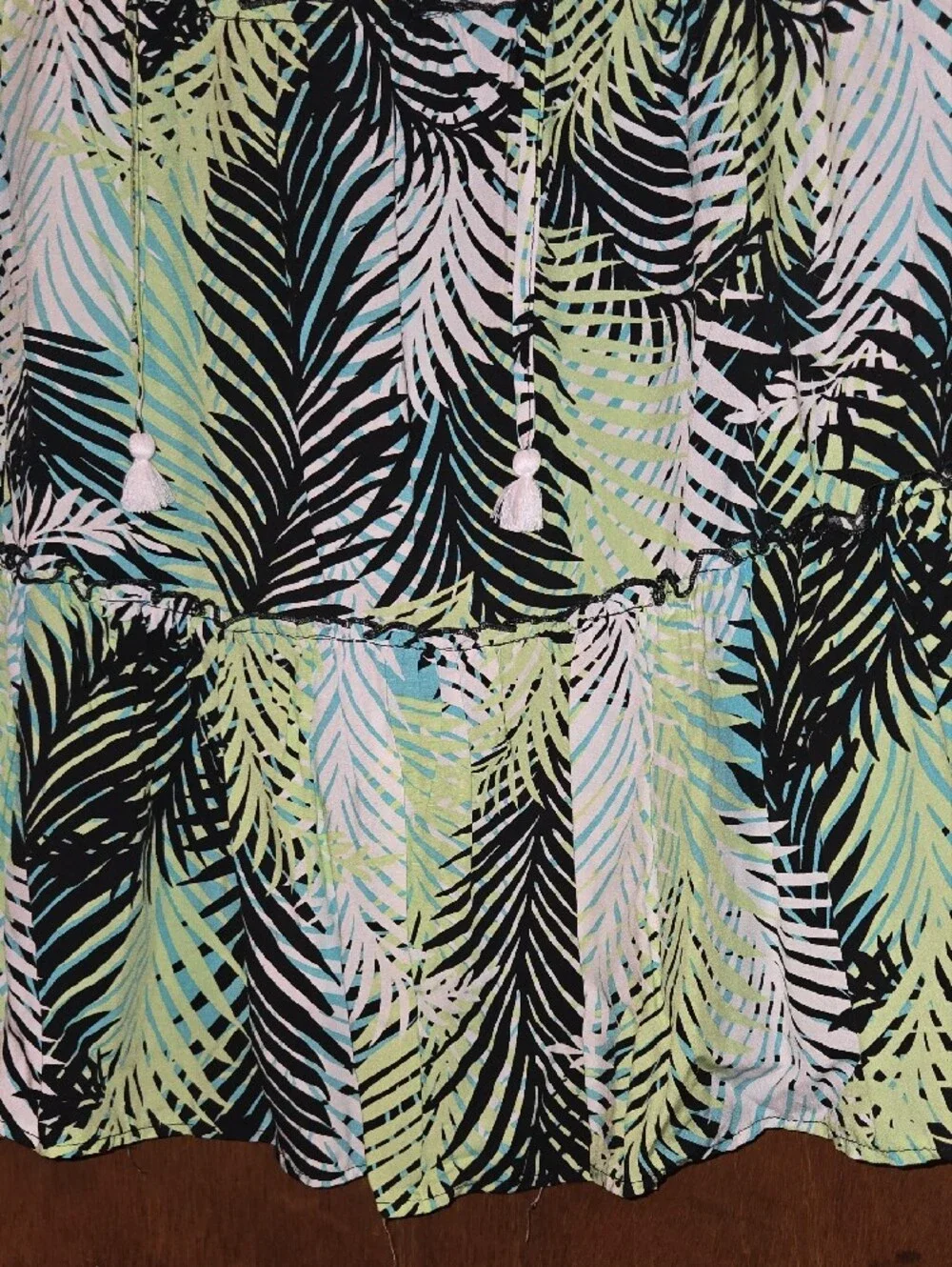 Blue island Palm Print Mini Dress - Picture 4 of 6